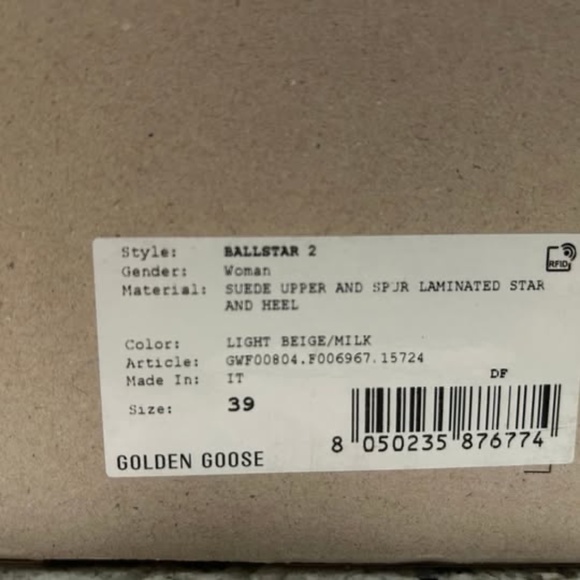 NEW Golden Goose OurBall Star sneakers Sz 8.5/ 39 - Picture 6 of 6